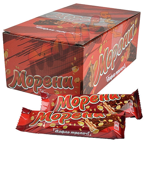 ,,MORENI''-BOX -Chocolate Wafer Bar with Nuts-30pc