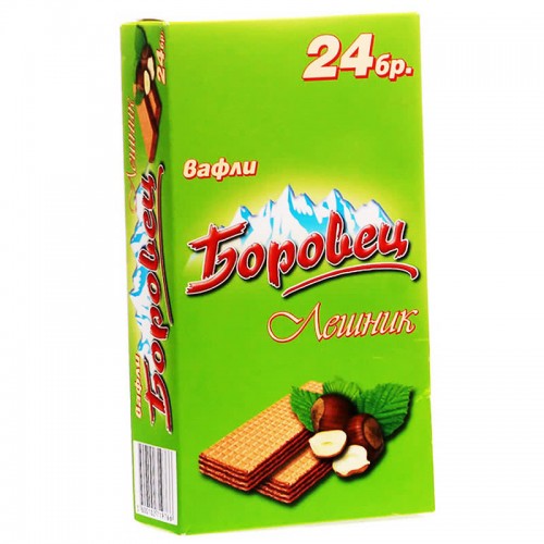 Wafers Borovets with hazelnut cream-24ps- 550g